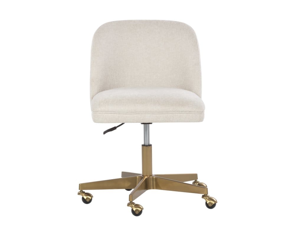 Sunpan - Kenna Office Chair - Belfast Oatmeal - 107655_CLOSEOUT view 2