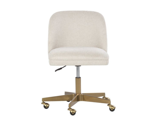 Sunpan - Kenna Office Chair - Belfast Oatmeal - 107655_CLOSEOUT view 2