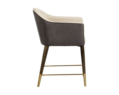 Sunpan - Ikon Kylin Dining Armchair - Dillon Cream / Bravo Ash - 105687 veiw 3