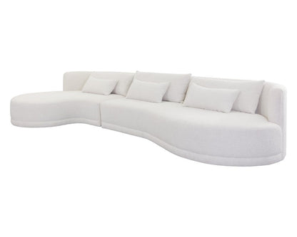 Sunpan - Laken Sofa Chaise Laf - Copenhagen White - 111215_CLOSEOUT view 3