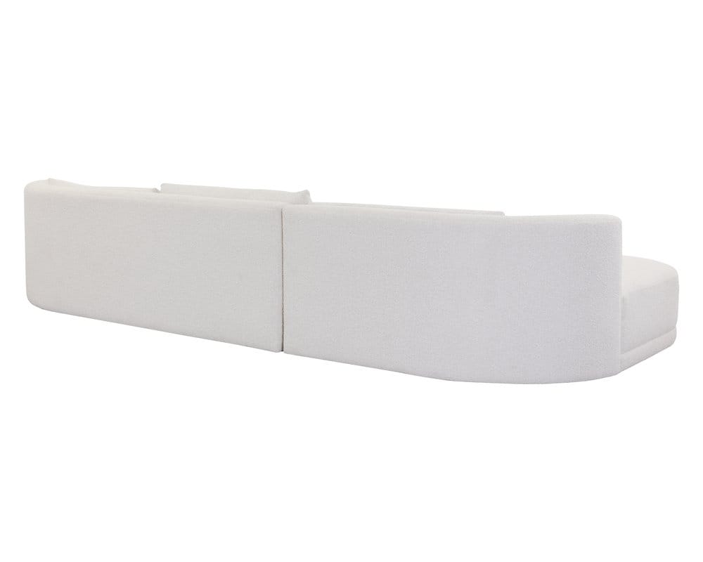 Sunpan - Laken Sofa Chaise Laf - Copenhagen White - 111215_CLOSEOUT view 4