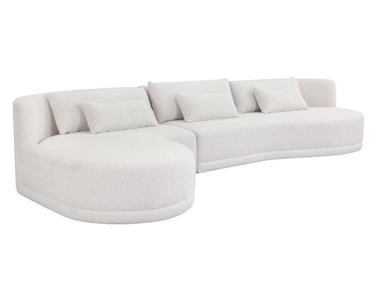 Sunpan - Laken Sofa Chaise Laf - Copenhagen White - 111215 veiw 1