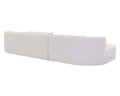 Sunpan - Laken Sofa Chaise Laf - Copenhagen White - 111215 veiw 4