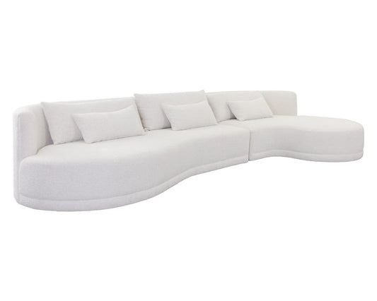 Sunpan - Laken Sofa Chaise Raf - Copenhagen White - 111591_CLOSEOUT view 1