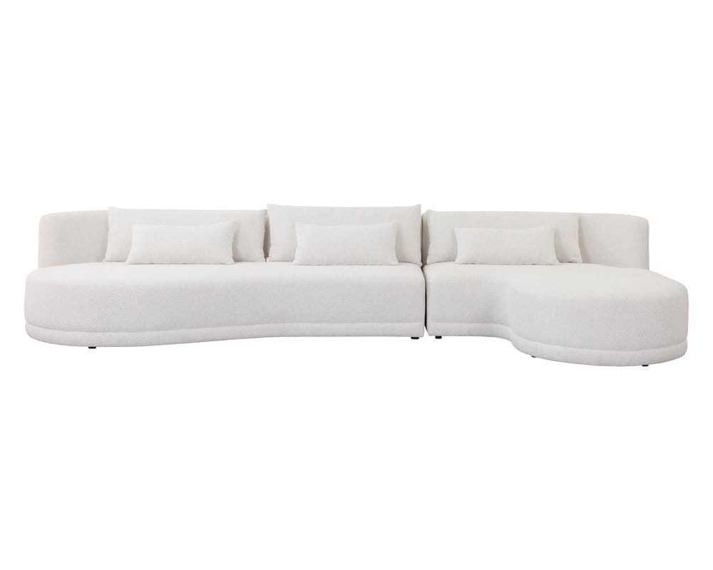 Sunpan - Laken Sofa Chaise Raf - Copenhagen White - 111591_CLOSEOUT view 2