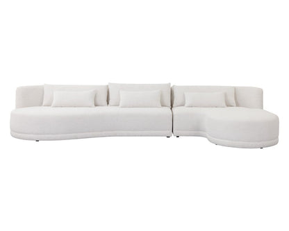 Sunpan - Laken Sofa Chaise Raf - Copenhagen White - 111591_CLOSEOUT view 2