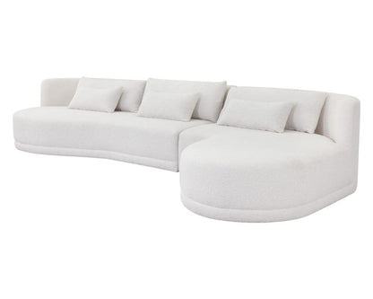 Sunpan - Laken Sofa Chaise Raf - Copenhagen White - 111591_CLOSEOUT view 3