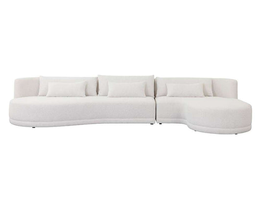 Sunpan - Laken Sofa Chaise Raf - Copenhagen White - 111591 veiw 2