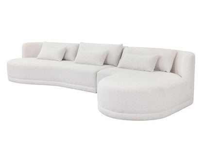 Sunpan - Laken Sofa Chaise Raf - Copenhagen White - 111591 veiw 3