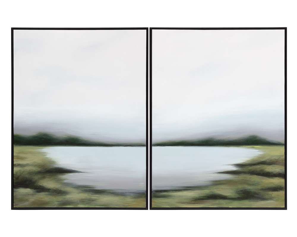 Sunpan - Lakeside Views (Set Of 2) - 36in X 48in - Black Floater Frame - A0367 veiw 1