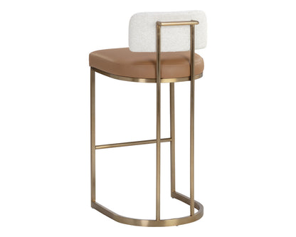 Sunpan - Larissa Barstool - Napa Cognac / Rhea Light Barley - 111646 view 3