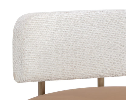 Sunpan - Larissa Barstool - Napa Cognac / Rhea Light Barley - 111646 view 5