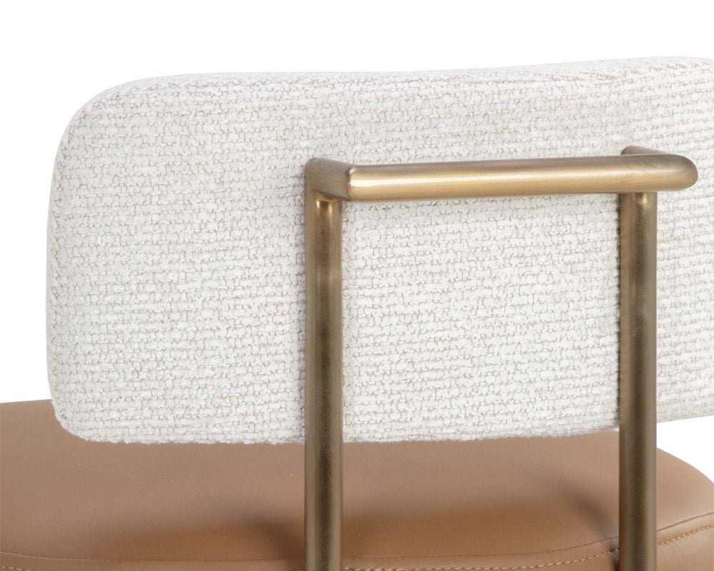 Sunpan - Larissa Barstool - Napa Cognac / Rhea Light Barley - 111646 view 6