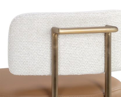 Sunpan - Larissa Barstool - Napa Cognac / Rhea Light Barley - 111646 view 6