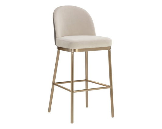 Sunpan - Lavania Barstool - Meg Taupe / Porcini Taupe - 111644 view 1