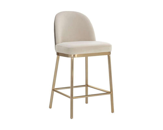 Sunpan - Lavania Counter Stool - Meg Taupe / Porcini Taupe - 111645 veiw 1