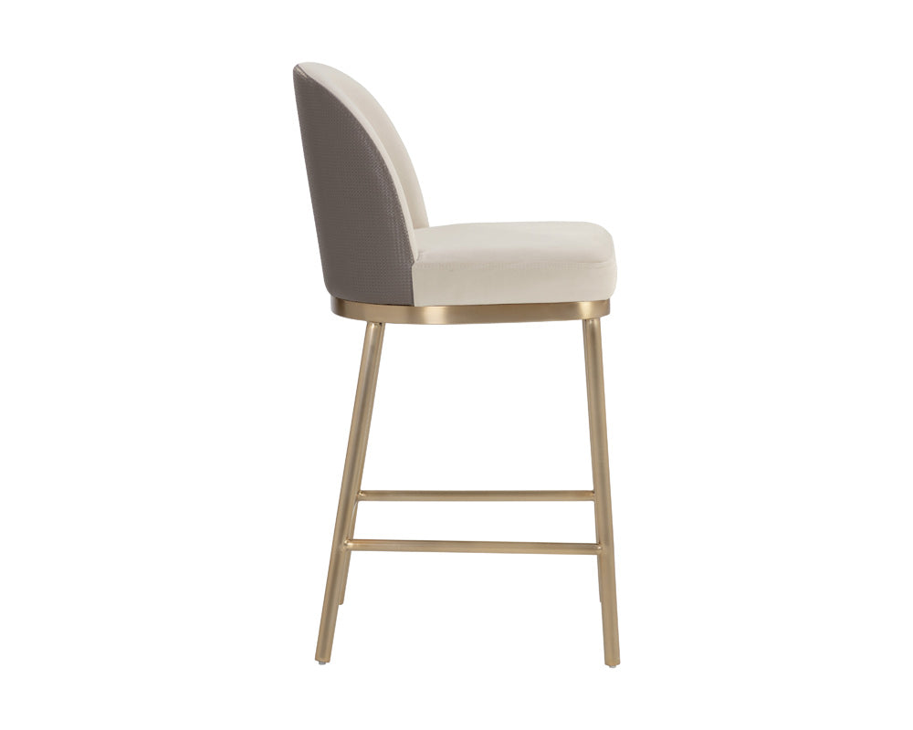Sunpan - Lavania Counter Stool - Meg Taupe / Porcini Taupe - 111645 view 3