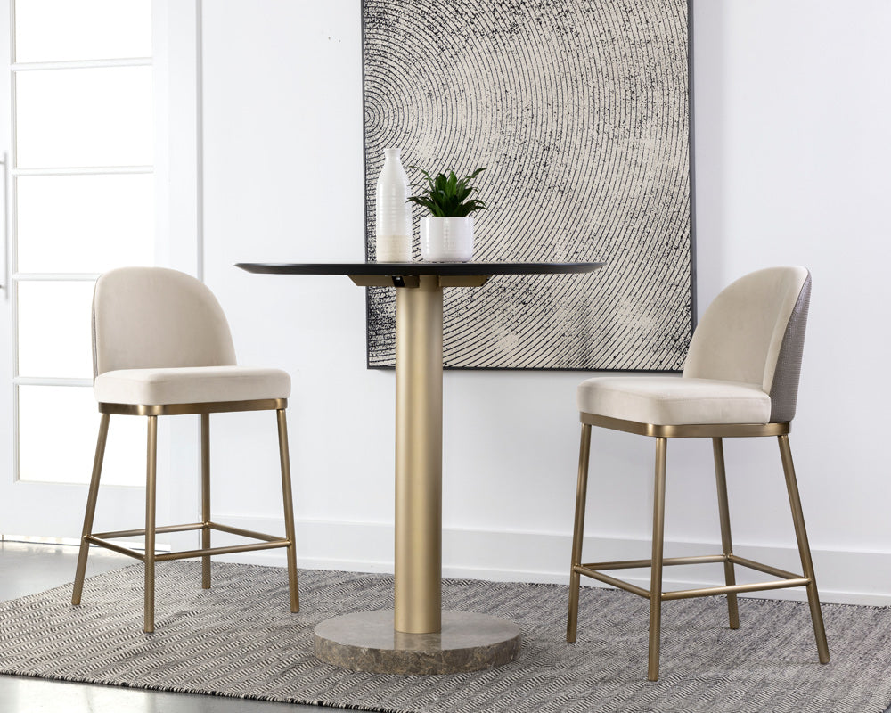 Sunpan - Lavania Counter Stool - Meg Taupe / Porcini Taupe - 111645 view 4