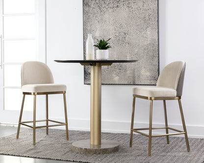Sunpan - Lavania Counter Stool - Meg Taupe / Porcini Taupe - 111645 view 4