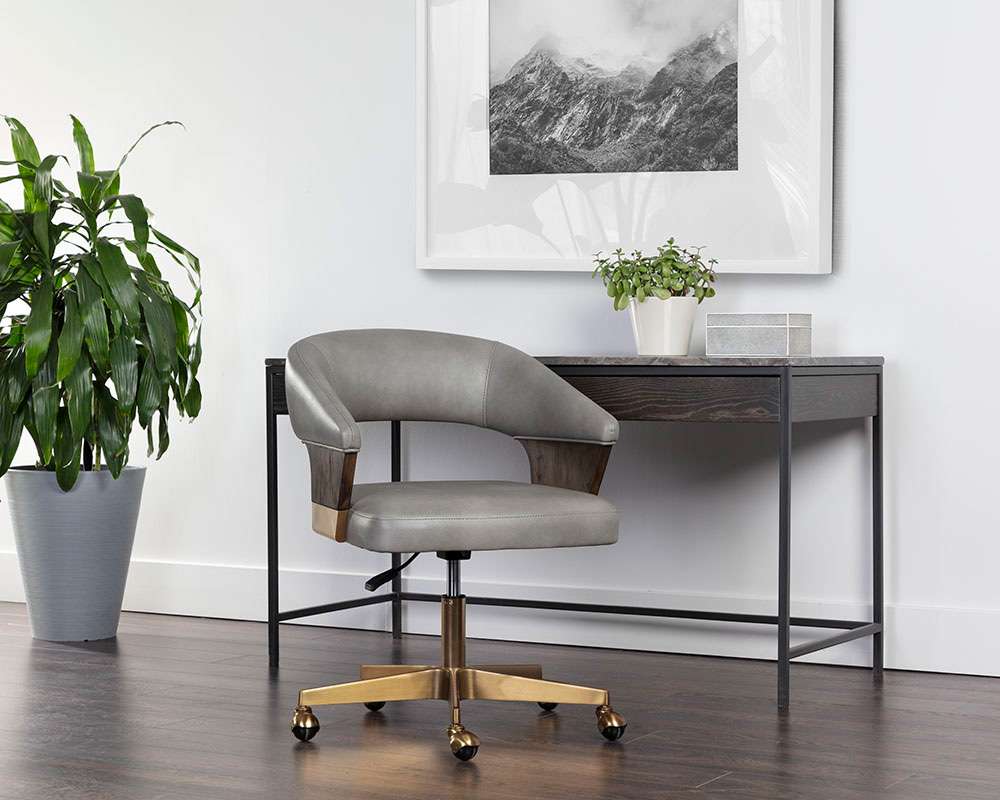 Sunpan - Leonce Office Chair - Bravo Metal - 108157 veiw 5