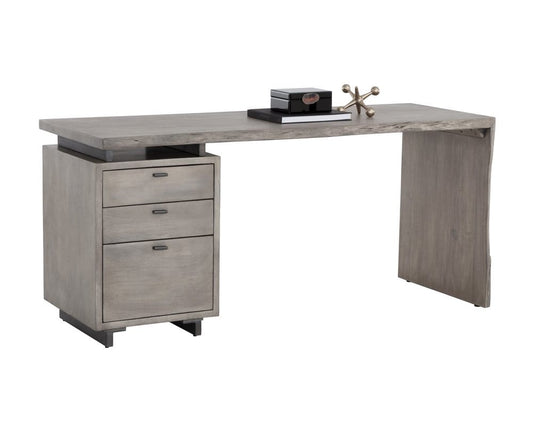 Sunpan - Lewis Desk - Grey - 108480_CLOSEOUT view 1