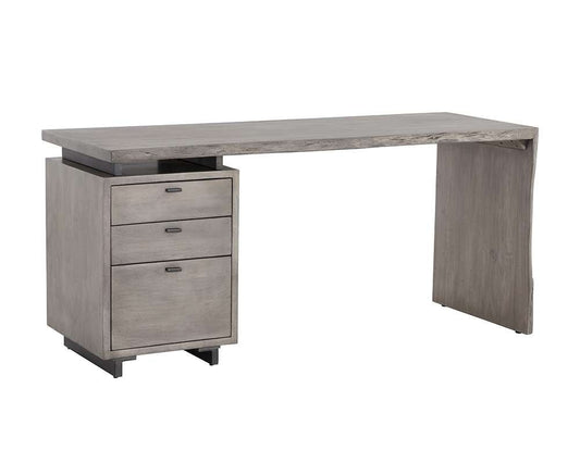 Sunpan - Lewis Desk - Grey - 108480 veiw 2