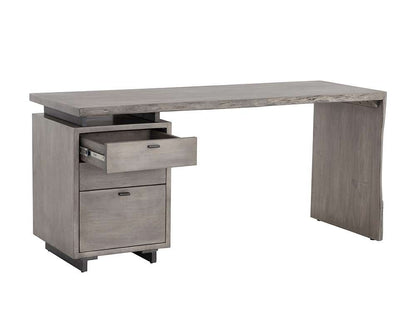 Sunpan - Lewis Desk - Grey - 108480 veiw 3