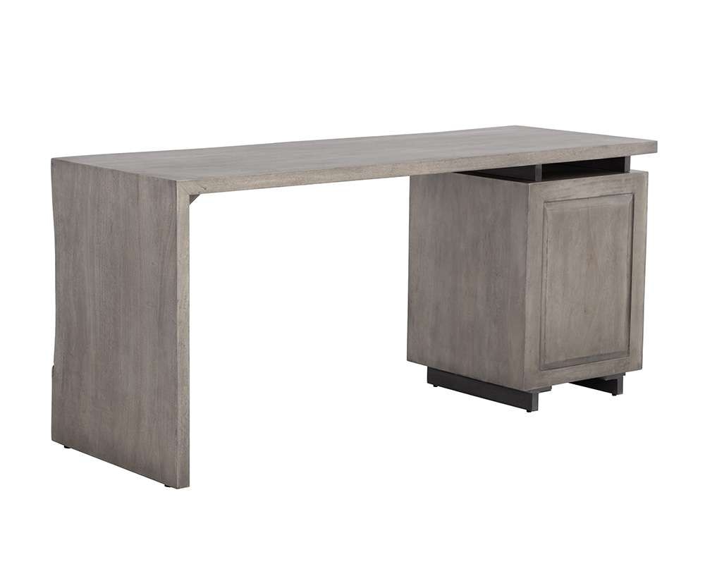 Sunpan - Lewis Desk - Grey - 108480 veiw 4