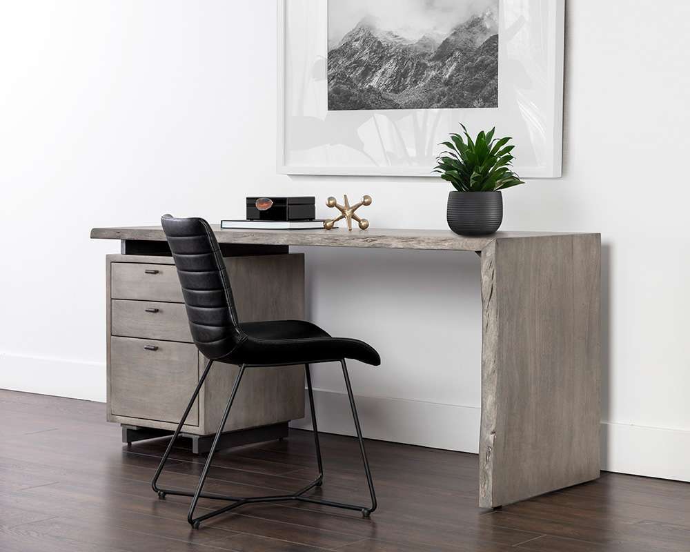 Sunpan - Lewis Desk - Grey - 108480 veiw 6