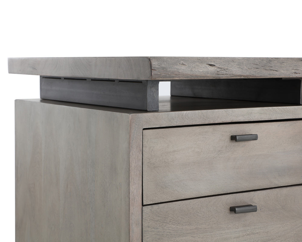 Sunpan - Lewis Desk - Grey - 108480 view 7