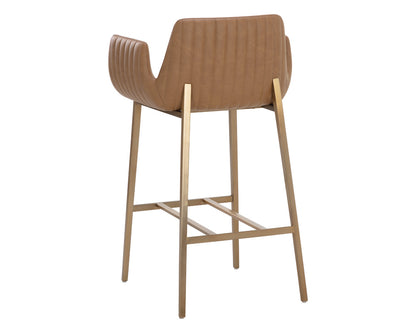 Sunpan - Ikon Lucano Barstool - Milliken Cognac - 111123 view 2