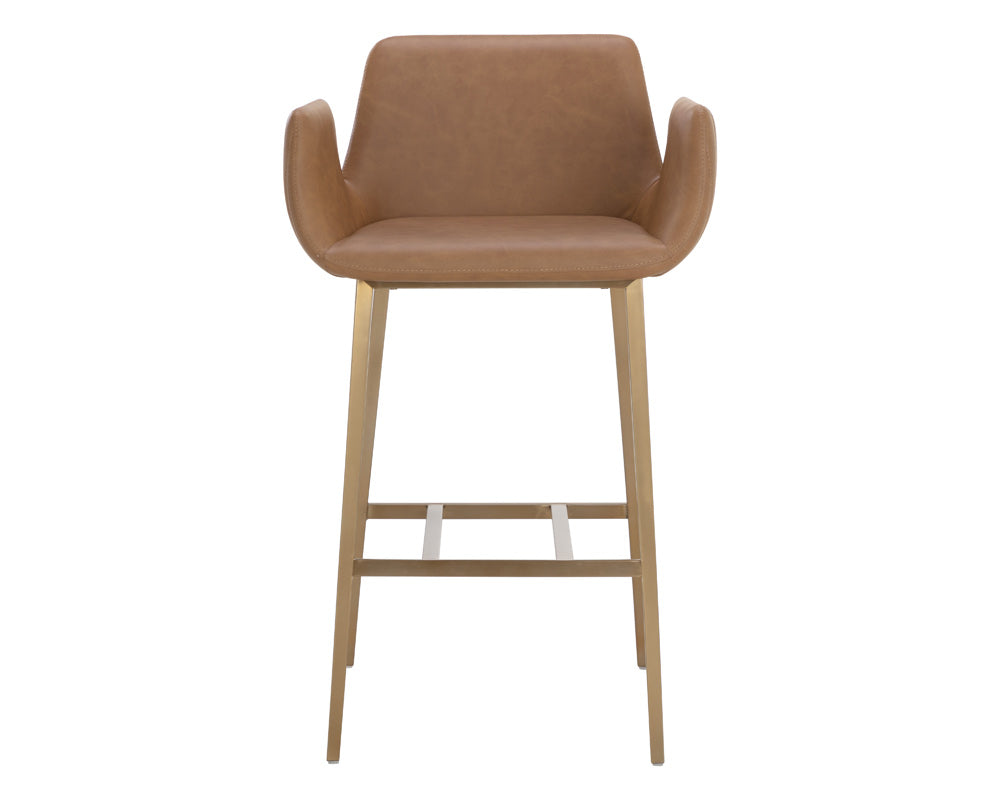 Sunpan - Ikon Lucano Barstool - Milliken Cognac - 111123 view 3