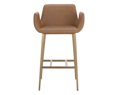 Sunpan - Ikon Lucano Barstool - Milliken Cognac - 111123 view 3