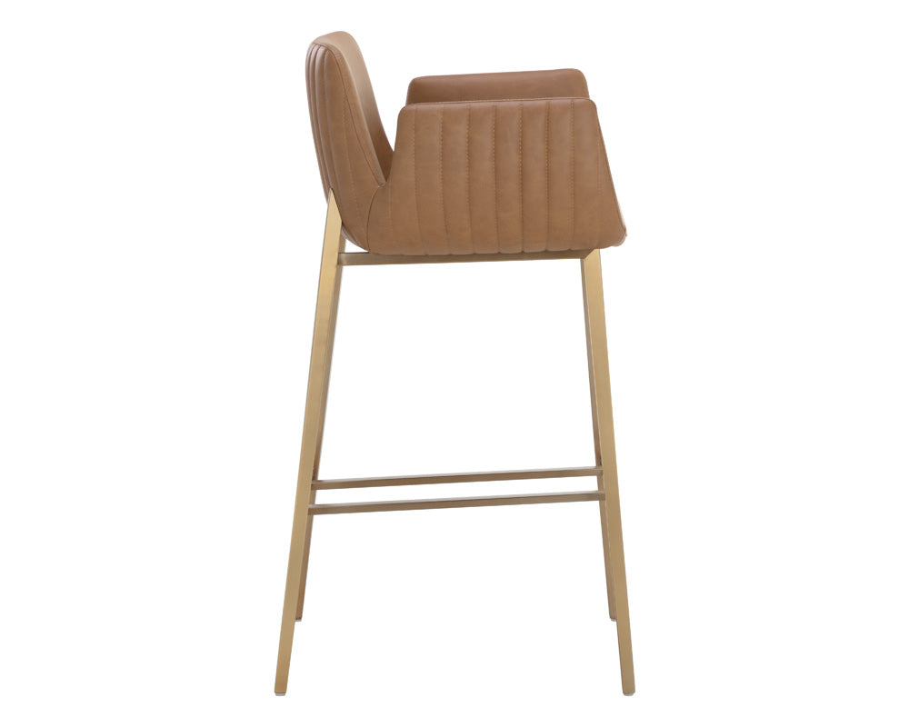 Sunpan - Ikon Lucano Barstool - Milliken Cognac - 111123 view 4