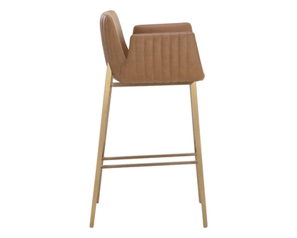 Sunpan - Ikon Lucano Barstool - Milliken Cognac - 111123 view 4