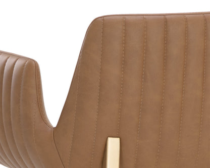 Sunpan - Ikon Lucano Barstool - Milliken Cognac - 111123 view 5