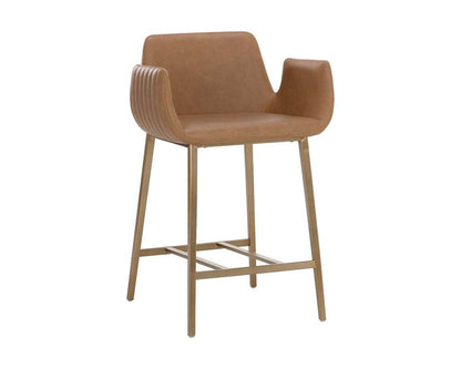 Sunpan - Ikon Lucano Counter Stool - Milliken Cognac - 111122 veiw 1