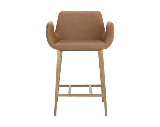 Sunpan - Ikon Lucano Counter Stool - Milliken Cognac - 111122 view 2