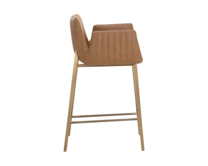 Sunpan - Ikon Lucano Counter Stool - Milliken Cognac - 111122 view 3