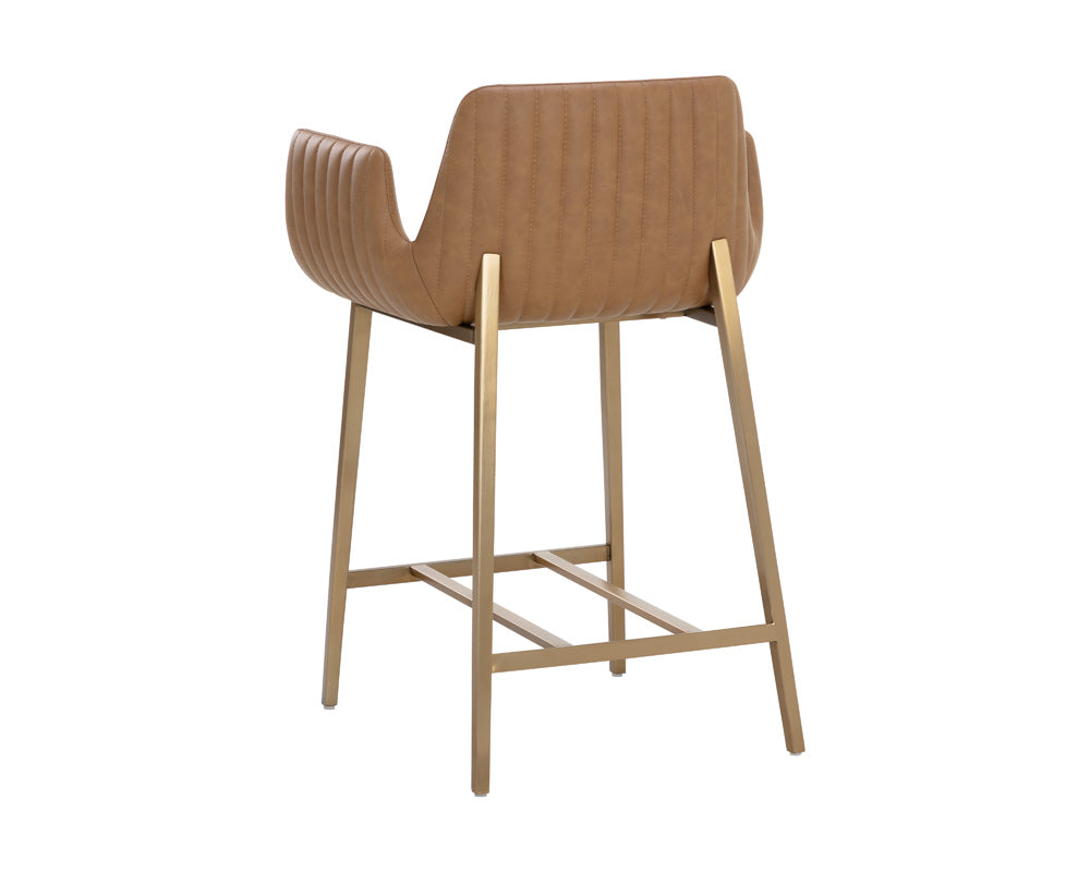 Sunpan - Ikon Lucano Counter Stool - Milliken Cognac - 111122 view 4