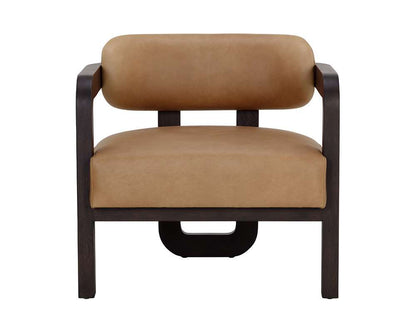 Sunpan - Westport Madrone Lounge Chair - Brown - Ludlow Sesame Leather - 111585 veiw 2