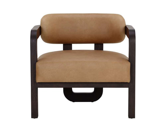Sunpan - Westport Madrone Lounge Chair - Brown - Ludlow Sesame Leather - 111585 veiw 2