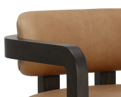 Sunpan - Westport Madrone Lounge Chair - Brown - Ludlow Sesame Leather - 111585 view 6