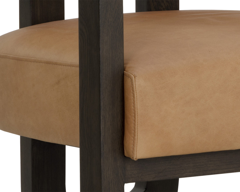 Sunpan - Westport Madrone Lounge Chair - Brown - Ludlow Sesame Leather - 111585 view 7