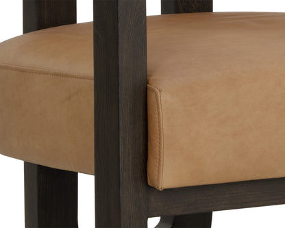 Sunpan - Westport Madrone Lounge Chair - Brown - Ludlow Sesame Leather - 111585 view 7