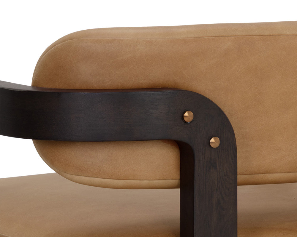 Sunpan - Westport Madrone Lounge Chair - Brown - Ludlow Sesame Leather - 111585 view 8