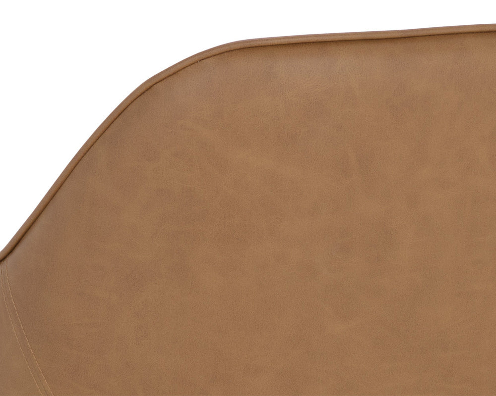 Sunpan - Ikon Malachi Dining Armchair - Milliken Cognac - 111202 view 8