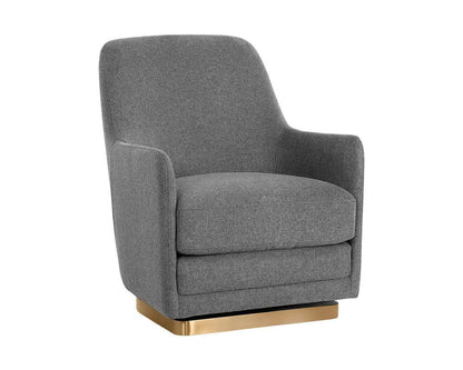 Sunpan - Ikon Marcela Swivel Lounge Chair - Belfast Koala Grey - 108046 veiw 1