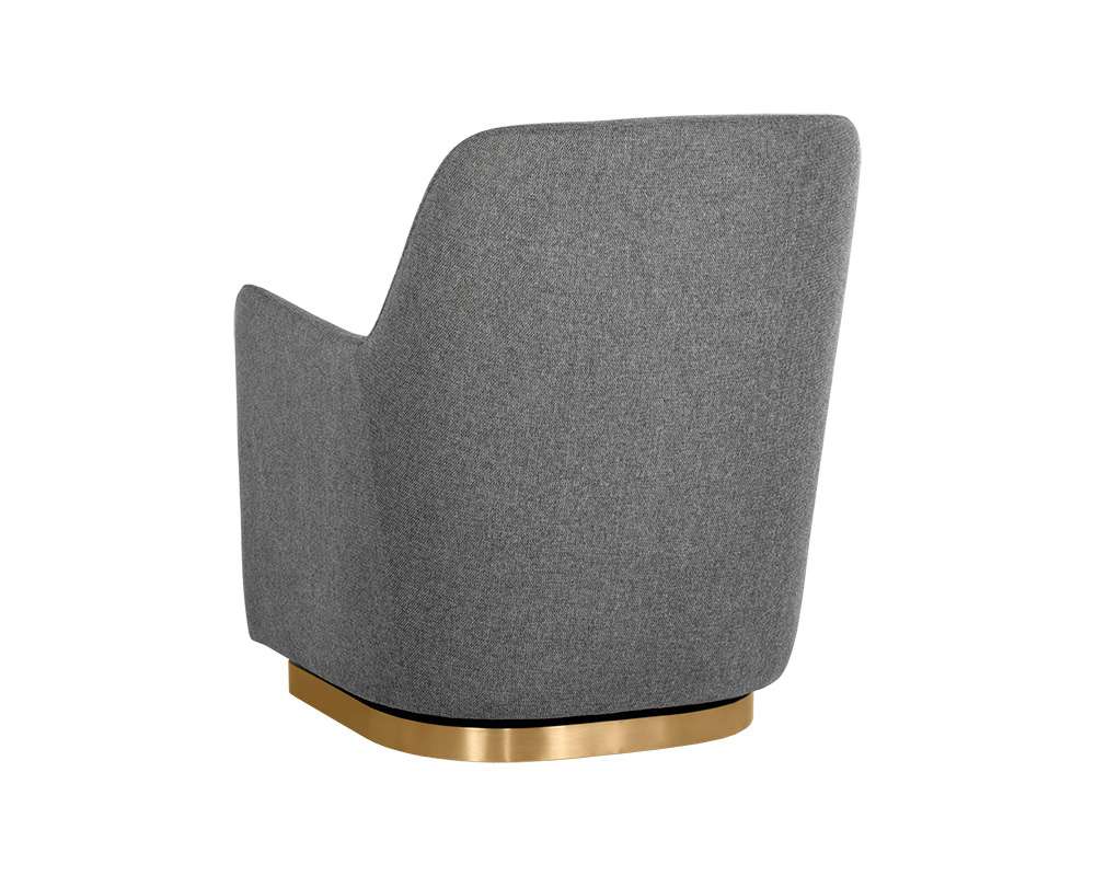 Sunpan - Ikon Marcela Swivel Lounge Chair - Belfast Koala Grey - 108046 veiw 4