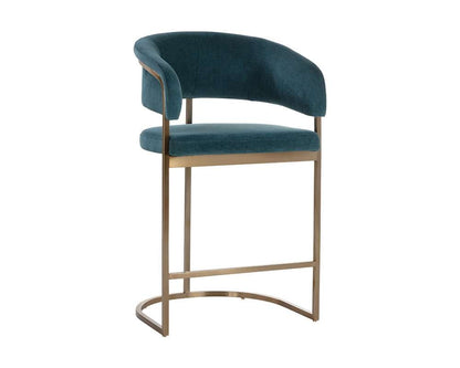 Sunpan - Ikon Marris Counter Stool - Gold - Danny Teal - 109748 veiw 1